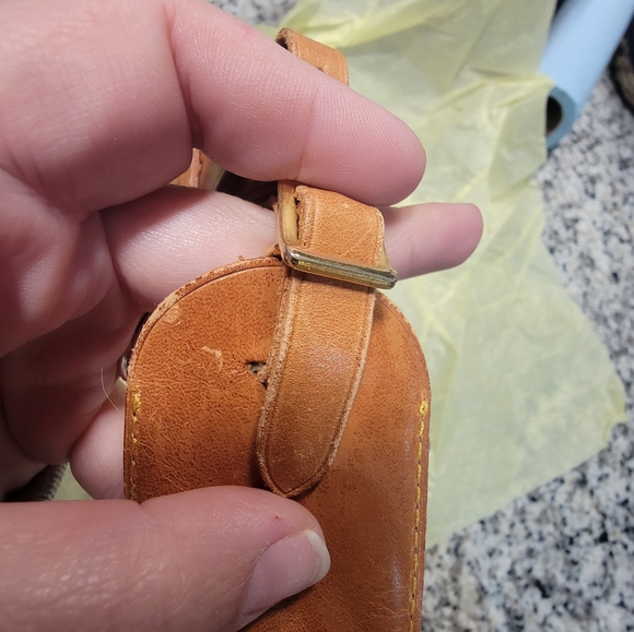 Louis Vuitton Vachetta Luggage Tag and Strap with silver-tone hardware - Picture 13 of 13